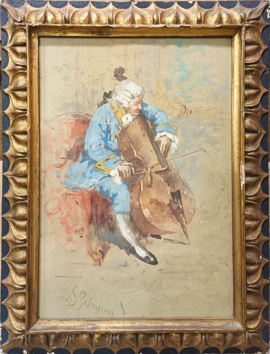 Salvatore Postiglione, Ritratto di violoncellista