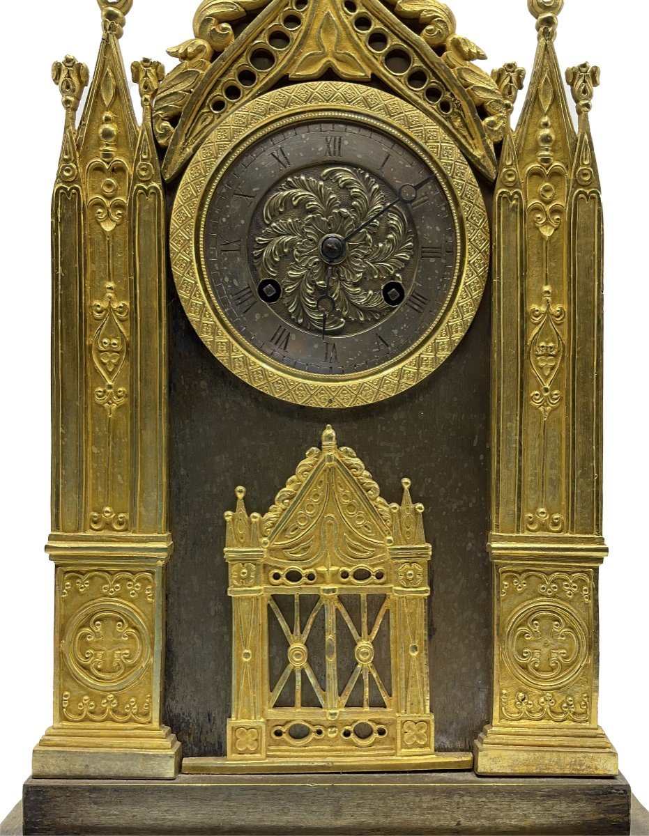 Orologio da cattedrale in bronzo, Francia, XIX secolo-photo-2