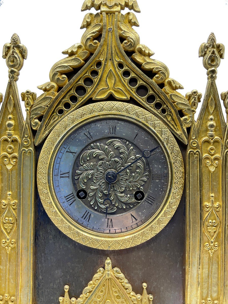 Orologio da cattedrale in bronzo, Francia, XIX secolo-photo-4