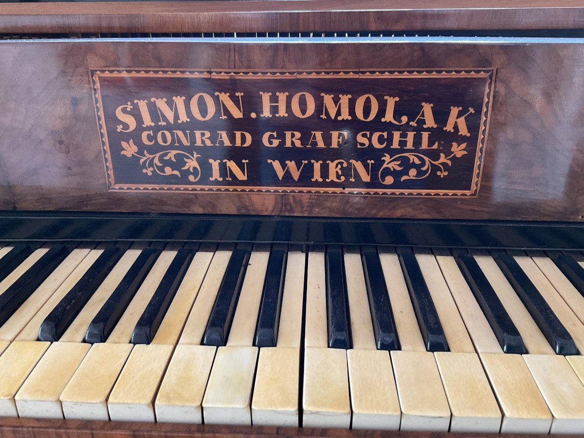 Simon Homolak, Pianoforte a coda, Vienna XIX secolo-photo-2