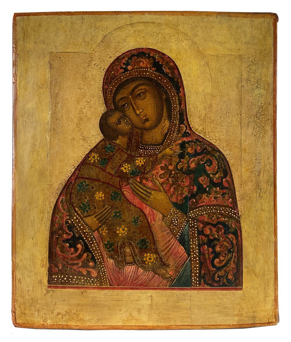 Iconografo russo del XVIII secolo,  Madre di Dio di Vladimir