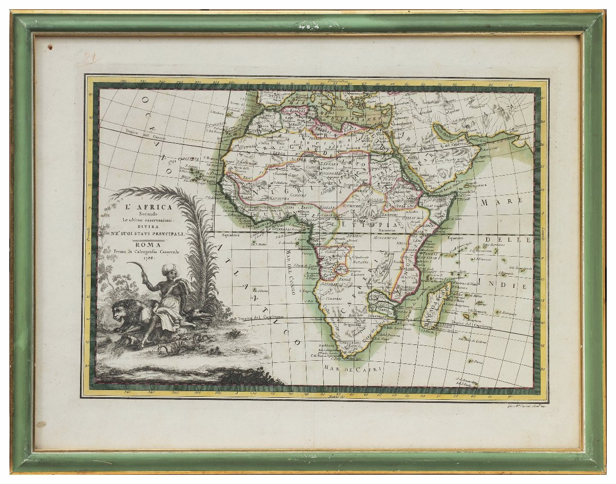 Giovanni Maria Cassini, Sei antiche incisioni tratte dal “Nuovo Atlante Geografico Universale"-photo-2