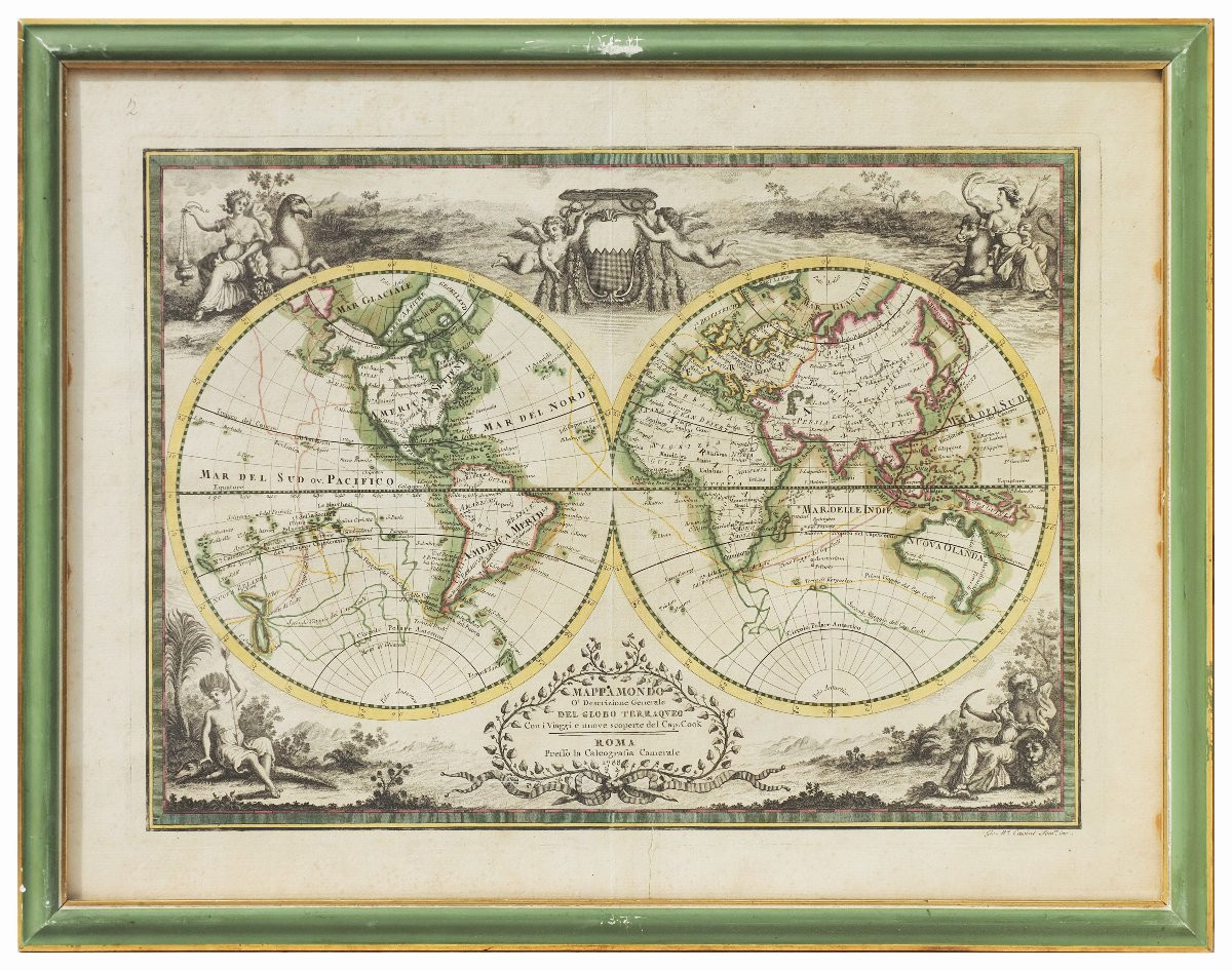 Giovanni Maria Cassini, Sei antiche incisioni tratte dal “Nuovo Atlante Geografico Universale"-photo-4