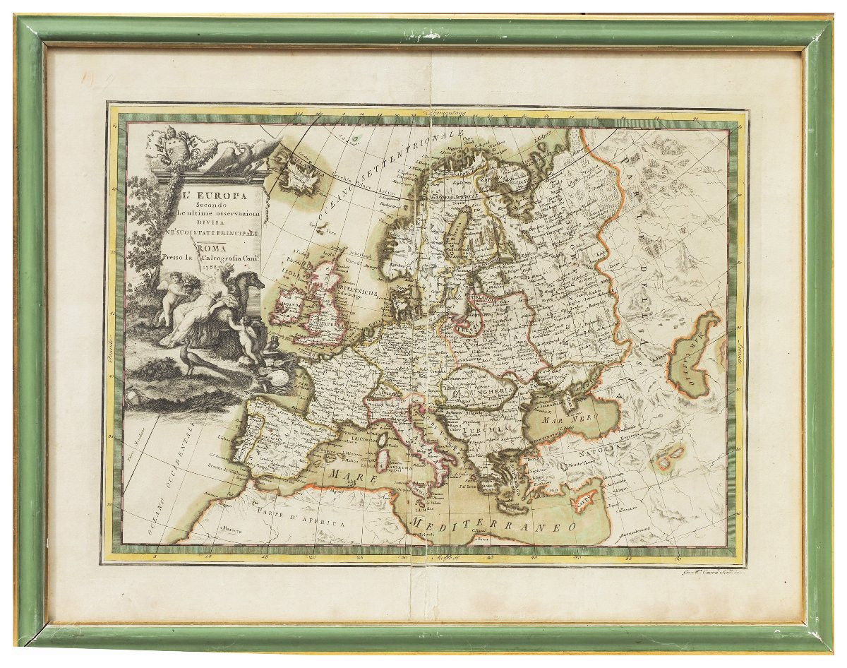 Giovanni Maria Cassini, Sei antiche incisioni tratte dal “Nuovo Atlante Geografico Universale"-photo-6