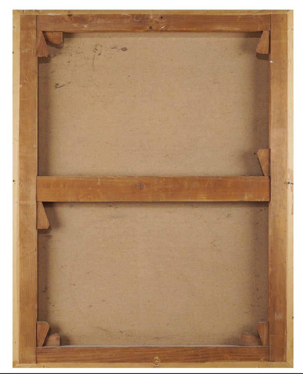 Gerrit Van Honthorst (seguace di), Pastorella con nido di uccelli, Olio su tela-photo-2