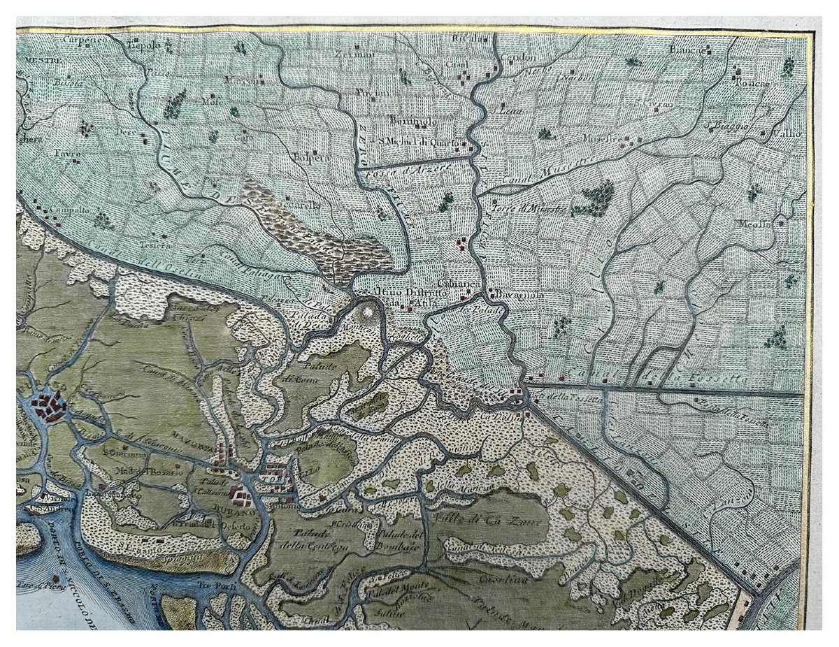 Antonio Sandi, La Veneta Laguna Antica e Moderna, incisione su rame cm. 47x64,5-photo-4