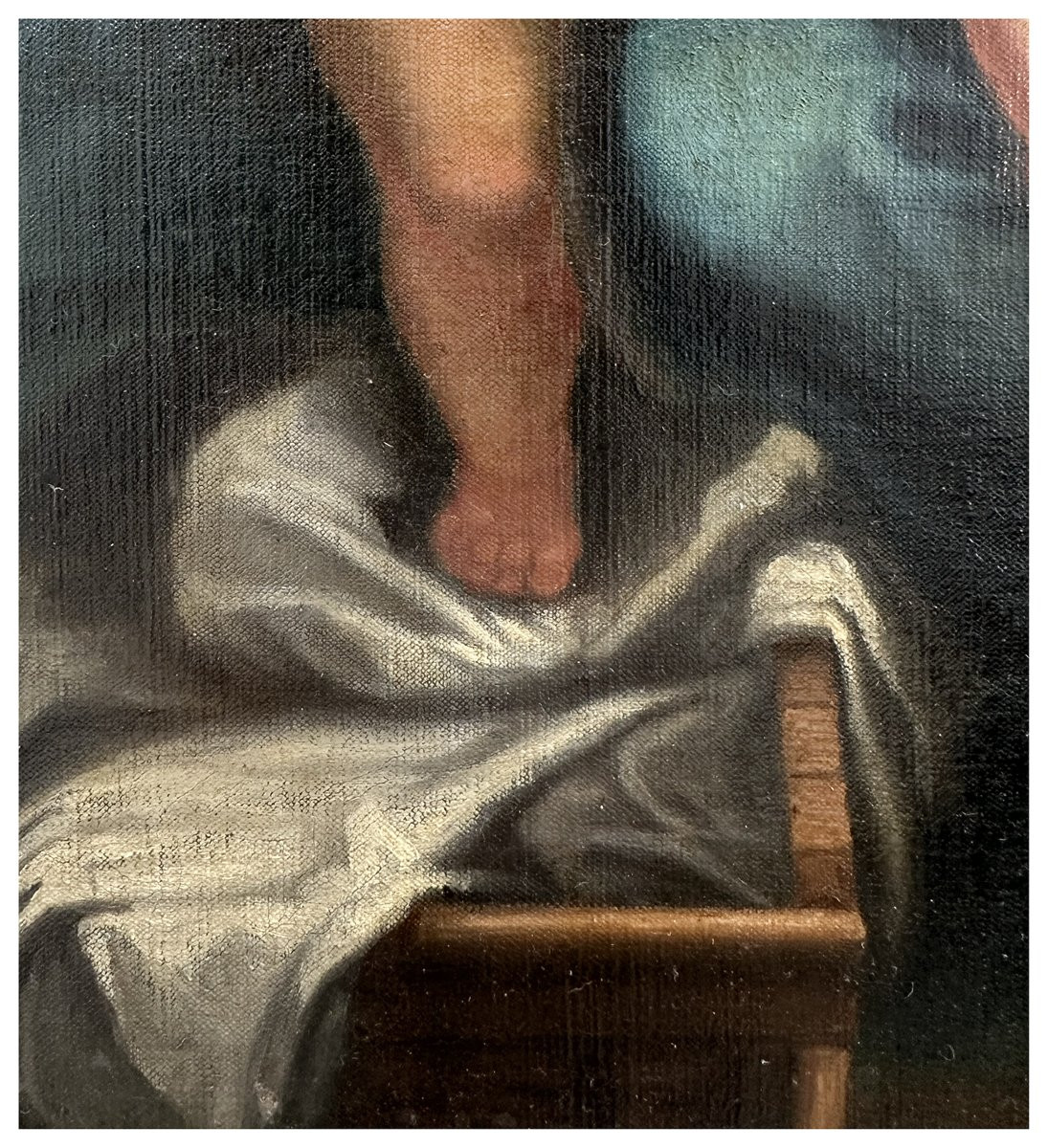 Seguace di Nicolas Poussin, Seguace di Nicolas Poussin, olio su tela cm. 59x48-photo-4