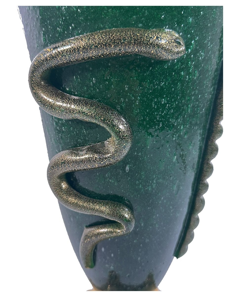Napoleone Martinuzzi (att.), Vaso Serpente, Murano 1930 ca.-photo-2