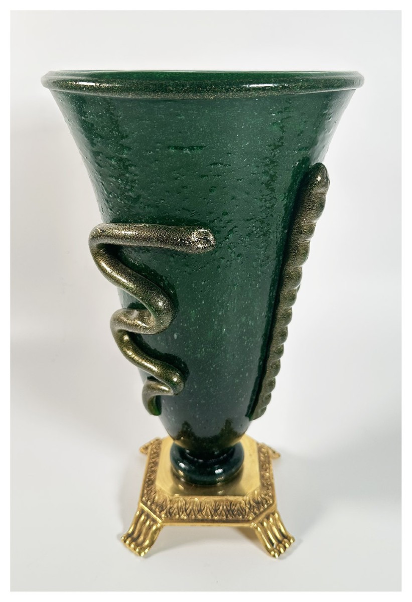 Napoleone Martinuzzi (att.), Vaso Serpente, Murano 1930 ca.