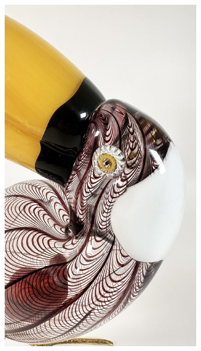 Licio Zanetti, Tucano, scultura in vetro-photo-2