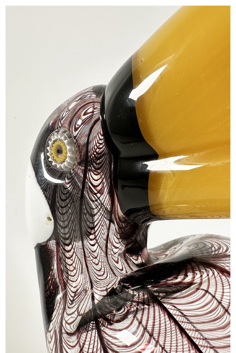 Licio Zanetti, Tucano, scultura in vetro-photo-2