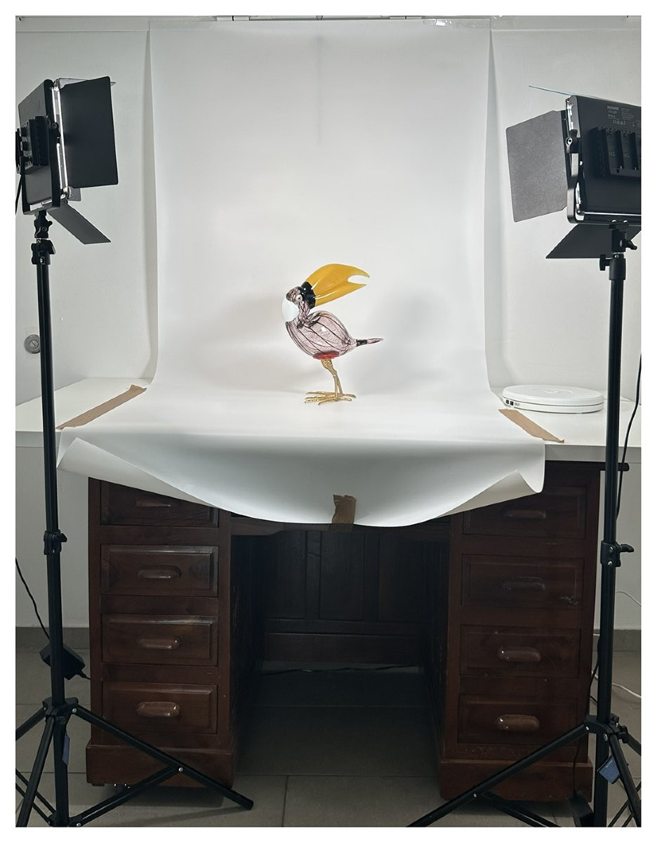 Licio Zanetti, Tucano, scultura in vetro-photo-6