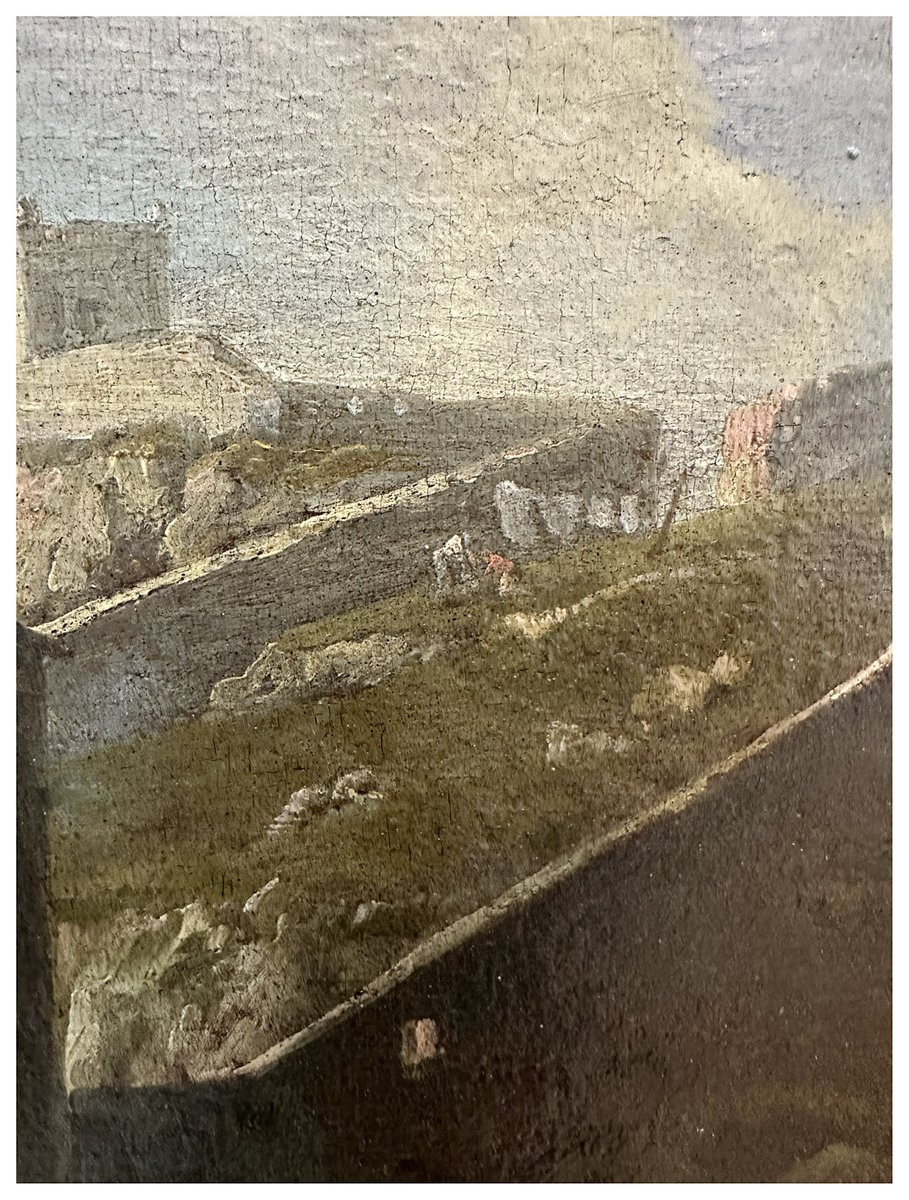 Seguace di Abraham Storck, Porto mediterraneo con velieri, figure e architetture costiere-photo-5