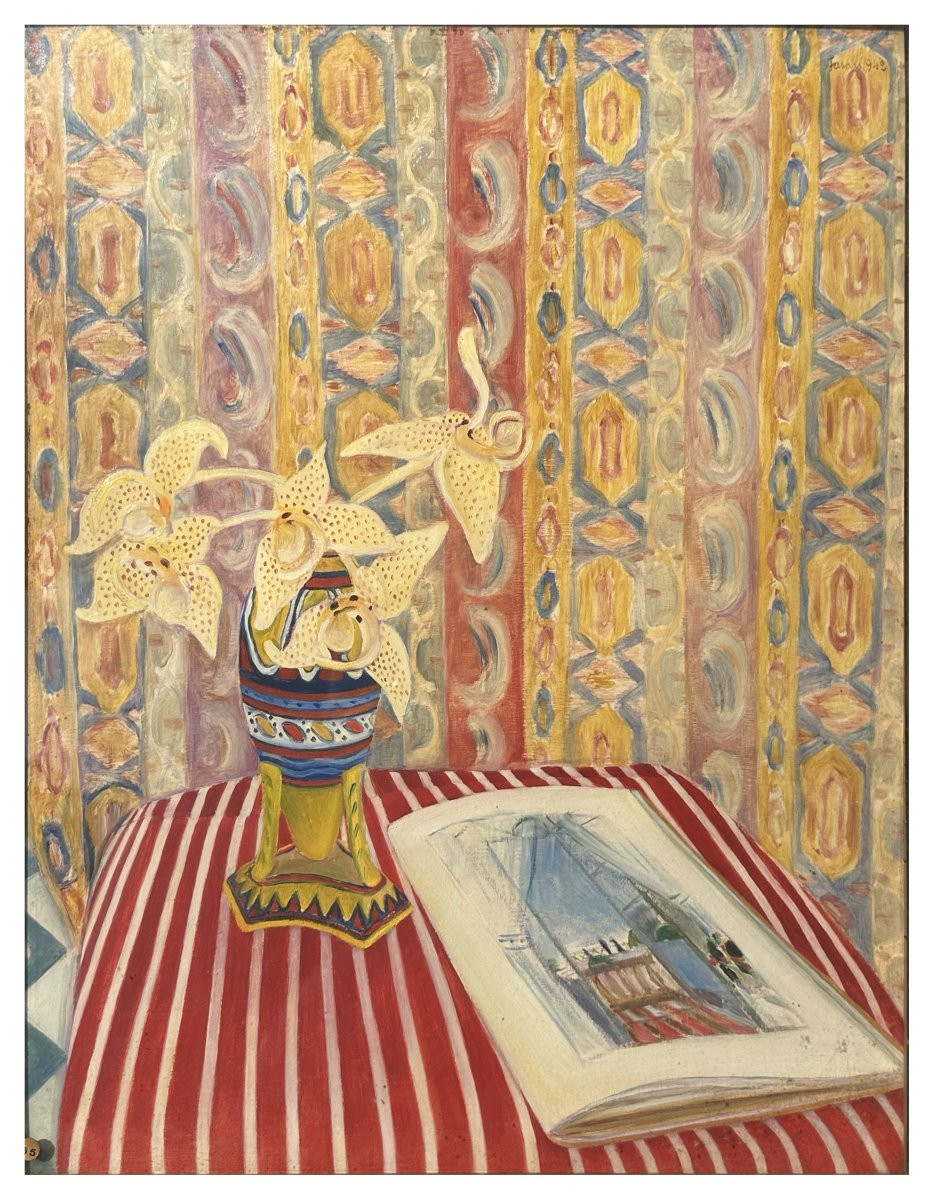 Antonio Fasan, Omaggio a Matisse, olio su tavola cm. 67x53-photo-2