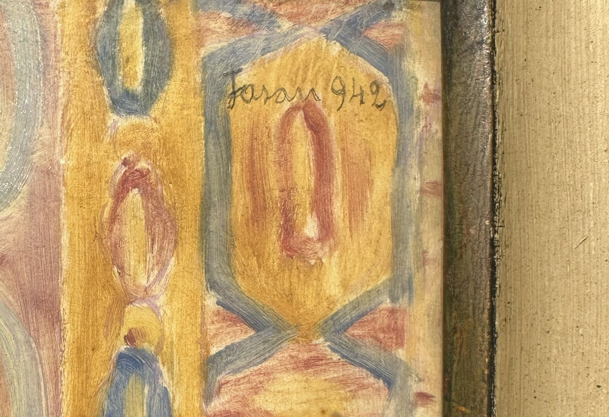 Antonio Fasan, Omaggio a Matisse, olio su tavola cm. 67x53-photo-1