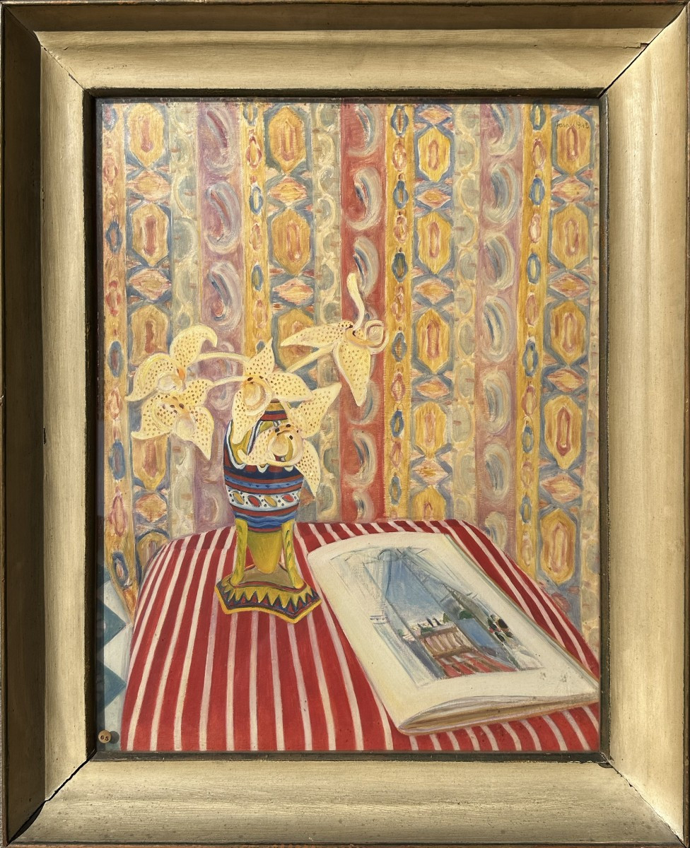 Antonio Fasan, Omaggio a Matisse, olio su tavola cm. 67x53