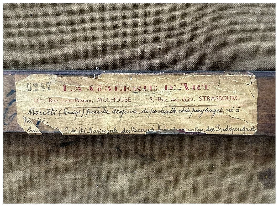 Luigi Moretti, Veduta del mercato di Rialto, olio su tela cm. 74x60-photo-5