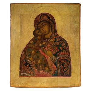 Iconografo russo del XVIII secolo,  Madre di Dio di Vladimir