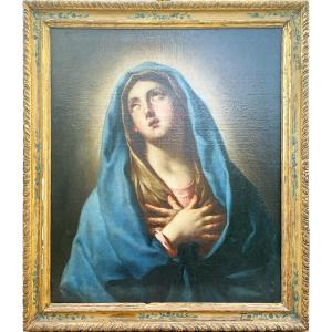 Guido Reni (seguace di), Madonna in estasi, dipinto olio su tela cm. 75x63