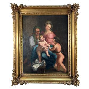 Seguace di Nicolas Poussin, Seguace di Nicolas Poussin, olio su tela cm. 59x48