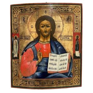 Cristo Pantocratore – Icona Russa del XIX Secolo