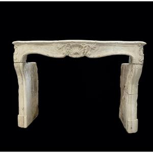 Louis XV Fireplace In Stone 